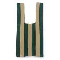 Women's Basic Stripe Polyester Shopping Bags sku image 7