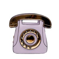 Women's Pu Leather Digital Telephone Classic Style Square Zipper Shoulder Bag Crossbody Bag sku image 3