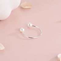 Simple Style Solid Color Sterling Silver Plating Silver Plated Rings main image 1