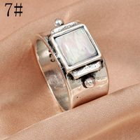 New Vintage Moonstone Ring European And American Style Ring sku image 2