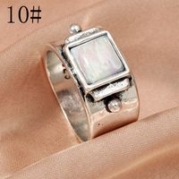 New Vintage Moonstone Ring European And American Style Ring sku image 5