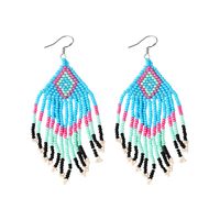 Vacation Bohemian Tassel Plastic Women's Drop Earrings sku image 3