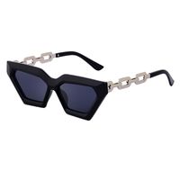 Hip Hop Vacances Couleur Unie Pc Oeil De Chat Plein Cadre Femmes De Lunettes De Soleil sku image 2