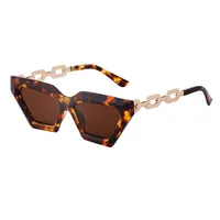 Hip Hop Vacances Couleur Unie Pc Oeil De Chat Plein Cadre Femmes De Lunettes De Soleil sku image 4