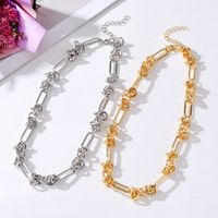 Hip-hop Solid Color Metal Plating Unisex Sweater Chain main image 1