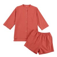 Women's French Style Solid Color Cotton Cotton And Linen Shorts Sets main image 3