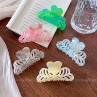 Modern Style Heart Shape Acetic Acid Sheets Hair Claws main image 1