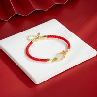 Chinoiserie Carp Copper Epoxy Plating Inlay Gem Women's Bracelets Necklace main image 5