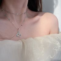 Einfacher Stil Mehrfarbig Sterling Silber Emaille Überzug Halskette main image 1