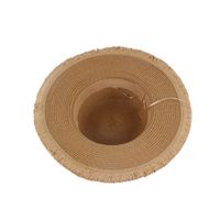 Unisex Simple Style Solid Color Straw Hat main image 3