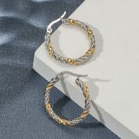 1 Paire Mignon Romantique Rond Acier Au Titane Polissage Des Boucles D'oreilles main image 2