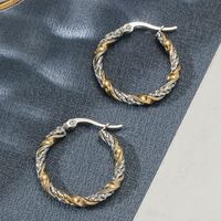 1 Pair Cute Romantic Round Titanium Steel Polishing Earrings main image 4