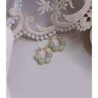 Wholesale Jewelry 1 Pair Chinoiserie Round Bow Knot Alloy Rhinestones Pearl Drop Earrings Ear Clips sku image 8