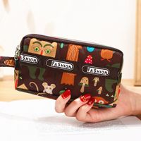 Women's All Seasons Pu Leather Star Heart Shape Cute Square Zipper Phone Wallet sku image 4