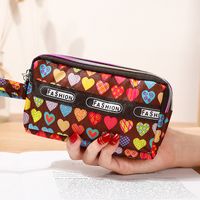 Women's All Seasons Pu Leather Star Heart Shape Cute Square Zipper Phone Wallet sku image 9