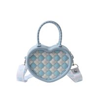 Women's Small All Seasons Silica Gel Heart Shape Lingge Streetwear Heart-shaped Zipper Shoulder Bag Heart-shaped Bag Handbag main image 4