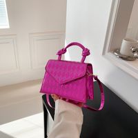 Women's Small All Seasons Pu Leather Solid Color Classic Style Square Flip Cover Square Bag main image 4