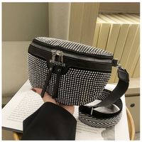 Women's Small All Seasons Pu Leather Solid Color Basic Dumpling Shape Zipper Saddle Bag sku image 4