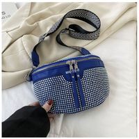 Women's Small All Seasons Pu Leather Solid Color Basic Dumpling Shape Zipper Saddle Bag sku image 2