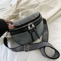 Women's Small All Seasons Pu Leather Solid Color Basic Dumpling Shape Zipper Saddle Bag sku image 5