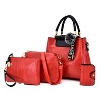 Women's Medium All Seasons Pu Leather Basic Bag Sets sku image 7
