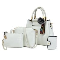 Women's Medium All Seasons Pu Leather Basic Bag Sets sku image 2