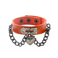 Punk Herzform Pu-leder Legierung Unisex Armbänder sku image 10