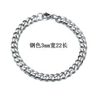 Fashion 667 Stainless Steel Stainless Steel 18K Gold Plated No Inlaid Bracelets In Bulk sku image 2