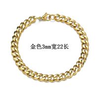 Fashion 667 Stainless Steel Stainless Steel 18K Gold Plated No Inlaid Bracelets In Bulk sku image 10