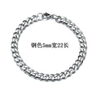 Fashion 667 Stainless Steel Stainless Steel 18K Gold Plated No Inlaid Bracelets In Bulk sku image 4