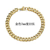 Fashion 667 Stainless Steel Stainless Steel 18K Gold Plated No Inlaid Bracelets In Bulk sku image 18