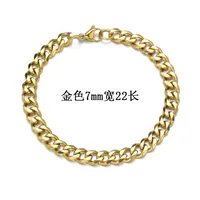 Fashion 667 Stainless Steel Stainless Steel 18K Gold Plated No Inlaid Bracelets In Bulk sku image 18