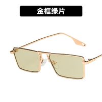 Light Green Metal Frame Sunglasses sku image 1