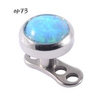 Wholesale Simple Style Round Stainless Steel Artificial Gemstones Buried Bone Nail Skin Nail sku image 12