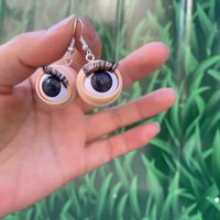 Wholesale Jewelry 1 Pair Exaggerated Novelty Eye Plastic Drop Earrings sku image 1