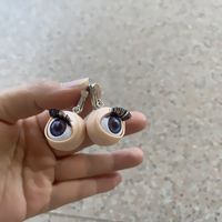 Wholesale Jewelry 1 Pair Exaggerated Novelty Eye Plastic Drop Earrings sku image 4