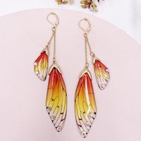 Wholesale Jewelry 1 Pair Simple Style Wings Alloy Rhinestones Drop Earrings sku image 14