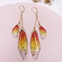 Wholesale Jewelry 1 Pair Simple Style Wings Alloy Rhinestones Drop Earrings sku image 17
