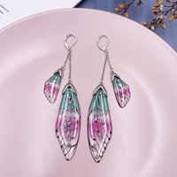 Wholesale Jewelry 1 Pair Simple Style Wings Alloy Rhinestones Drop Earrings sku image 48