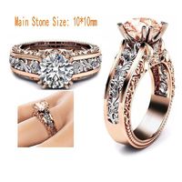 Retro Simple Style Flower Artificial Gemstones Alloy Wholesale Rings main image 2