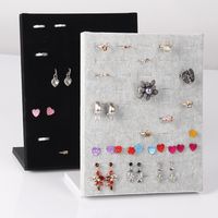 Simple Style L Shape Flannel Jewelry Rack main image 4