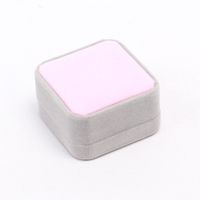 Casual Solid Color Flannel Jewelry Boxes sku image 3