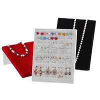Simple Style L Shape Flannel Jewelry Rack main image 3