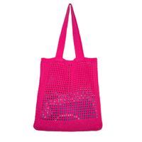 Women's Basic Lattice Polyester Shopping Bags sku image 7