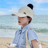 Women's Simple Style Solid Color Curved Eaves Sun Hat sku image 6