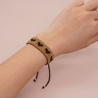 Simple Style Heart Shape Rhombus Glass Rope Irregular Knitting Women's Bracelets main image 6