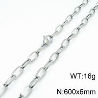 Titanium Steel 18K Gold Plated Basic Plating Geometric Bracelets Necklace sku image 7
