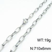 Titanium Steel 18K Gold Plated Basic Plating Geometric Bracelets Necklace sku image 10