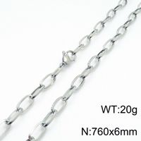 Titanium Steel 18K Gold Plated Basic Plating Geometric Bracelets Necklace sku image 13