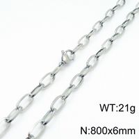 Titanium Steel 18K Gold Plated Basic Plating Geometric Bracelets Necklace sku image 14